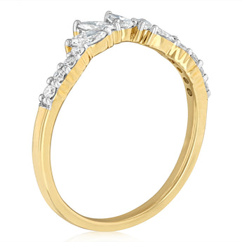 Luminesce Lab Grown 0.35 Carat Diamond Ring in 9ct Yellow Gold