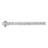 Luminesce Lab Grown 10 Carat Diamond Tennis Bracelet in Sterling Silver