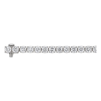 Luminesce Lab Grown 10 Carat Diamond Tennis Bracelet in Sterling Silver