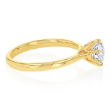 Luminesce Lab Grown 1 Carat Diamond Solitaire Ring in 9ct Yellow Gold