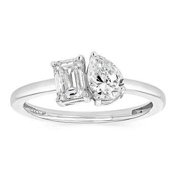 Luminesce Lab Grown 1.50 Carat Diamond Ring in Sterling Silver