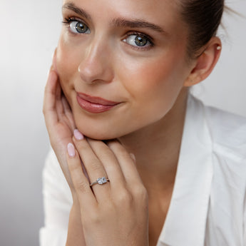 Luminesce Lab Grown 1.50 Carat Diamond Ring in Sterling Silver