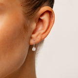 Luminesce Lab Grown 1 Carat Diamond Drop Earring in Sterling Silver
