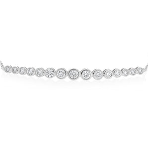 Luminesce Lab Grown 0.80 Carat Diamond Bracelet in Sterling Silver