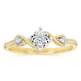 Luminesce Lab Grown Diamond Ring in 9ct Yellow Gold