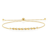 Luminesce Lab Grown Diamond Bolo Bracelet in Gold Plated Sterling Silver