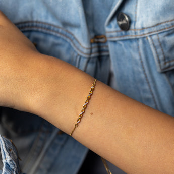 Luminesce Lab Grown Diamond Bolo Bracelet in Gold Plated Sterling Silver