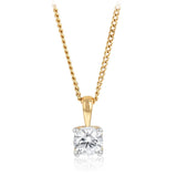 Luminesce Lab Grown 1/2 Carat Diamond Pendant in 9ct Yellow and White Gold