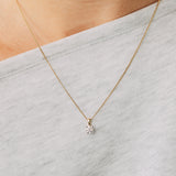 Luminesce Lab Grown 3/4 Carat Diamond Pendant in 9ct Yellow and White Gold