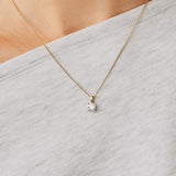 Luminesce Lab Grown 1 Carat Diamond Pendant in 9ct Yellow and White Gold