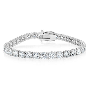 Luminesce Lab Grown 16 Carats Diamond Tennis Bracelet in 9ct White Gold