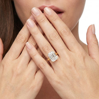 Luminesce Lab Grown 11 Carat Diamond Certified Solitaire Ring in 9ct Yellow Gold