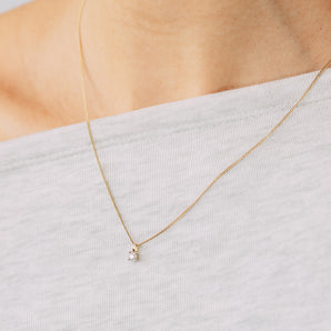 Luminesce Lab Grown Diamond Solitaire Pendant in 9ct Yellow Gold
