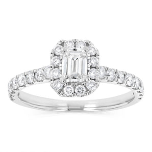 Luminesce Lab Grown 1 Carat Diamond Ring in 9ct White Gold