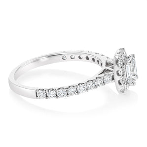 Luminesce Lab Grown 1 Carat Diamond Ring in 9ct White Gold