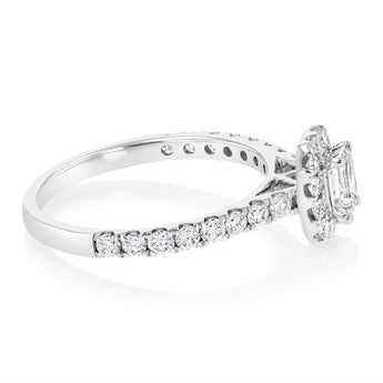 Luminesce Lab Grown 1 Carat Diamond Ring in 9ct White Gold