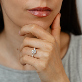 Luminesce Lab Grown 1 Carat Diamond Ring in 9ct White Gold