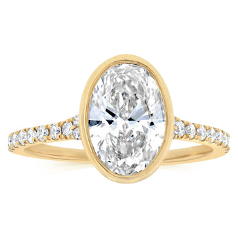 Luminesce Lab Grown 2.20 Carat Diamond Ring in 9ct Yellow Gold