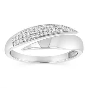 Luminesce Lab Grown 1/5 Carat Diamond Ring in Sterling Silver