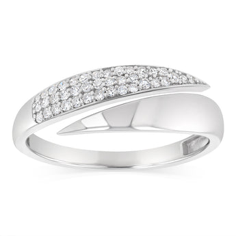 Luminesce Lab Grown 1/5 Carat Diamond Ring in Sterling Silver