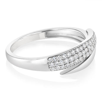 Luminesce Lab Grown 1/5 Carat Diamond Ring in Sterling Silver