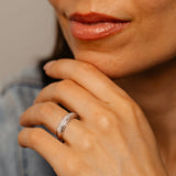 Luminesce Lab Grown 1/4 Carat Diamond Ring in Sterling Silver