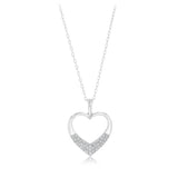 Luminesce Lab Grown 1/5 Carat Diamond Heart Pendant on Chain in Sterling Silver