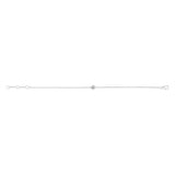 Luminesce Lab Grown 1/4 Carat Diamond Bezel Adjustable Bracelet in Sterling Silver