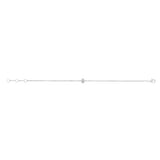 Luminesce Lab Grown 1/4 Carat Diamond Pear Bezel Adjustable Bracelet in Sterling Silver