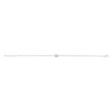 Luminesce Lab Grown 1/2 Carat Diamond Emerald Bezel Adjustable Bracelet in Sterling Silver