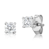 Luminesce Lab Grown 1/3 Carat Diamond Solitaire Stud Earrings in 9ct White Gold