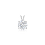 Luminesce Lab Grown 3 Carat Diamond Solitaire Pendant in 9ct White Gold