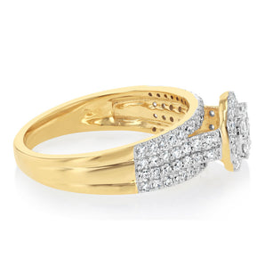 Luminesce Lab Grown 1/2 Carat Diamond Ring in 9ct Yellow Gold