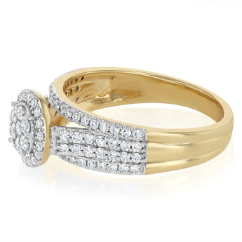 Luminesce Lab Grown 1/2 Carat Diamond Ring in 9ct Yellow Gold