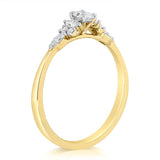 Luminesce Lab Grown 0.40 Carat Diamond Ring in 9ct Yellow Gold