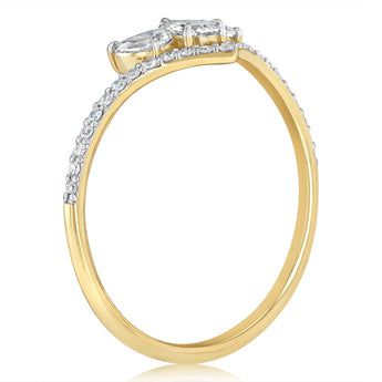 Luminesce Lab Grown 1/2 Carat Diamond Ring in 9ct Yellow Gold