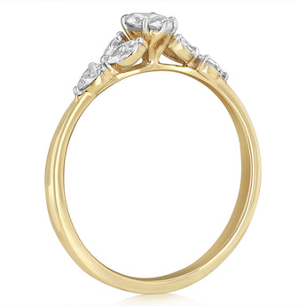 Luminesce Lab Grown 0.55 Carat Diamond Ring in 9ct Yellow Gold