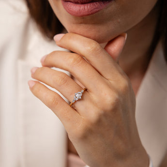 Luminesce Lab Grown 0.55 Carat Diamond Ring in 9ct Yellow Gold