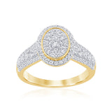 Luminesce Lab Grown 1 Carat Diamond Ring in 9ct Yellow Gold