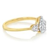 Luminesce Lab Grown 1 Carat Diamond Ring in 9ct Yellow Gold