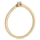 Luminesce Lab Grown Diamond Solitaire Ring in 9ct Yellow Gold