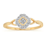 Luminesce Lab Grown 1/6 Carat Diamond Ring in 9ct Yellow Gold