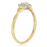 Luminesce Lab Grown 1/6 Carat Diamond Ring in 9ct Yellow Gold