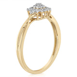 Luminesce Lab Grown 1/10 Carat Diamond Ring in 9ct Yellow Gold