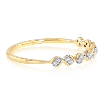 Luminesce Lab Grown Diamond Eternity Straight Ring in 9ct Yellow Gold