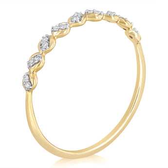 Luminesce Lab Grown Diamond Eternity Straight Ring in 9ct Yellow Gold