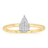 Luminesce Lab Grown 1/6 Carat Diamond Ring in 9ct Yellow Gold