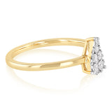 Luminesce Lab Grown 1/6 Carat Diamond Ring in 9ct Yellow Gold