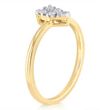 Luminesce Lab Grown 1/6 Carat Diamond Ring in 9ct Yellow Gold