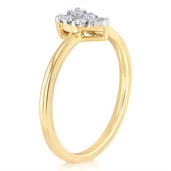 Luminesce Lab Grown 1/6 Carat Diamond Ring in 9ct Yellow Gold